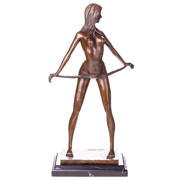 Erotische Bronzefigur weiblicher Akt YB793