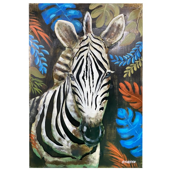 3D Metallbild Zebra MG105