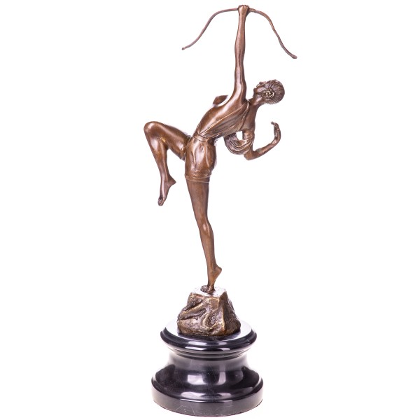 Art Deco Bronzefigur Diana mit Bogen YB831