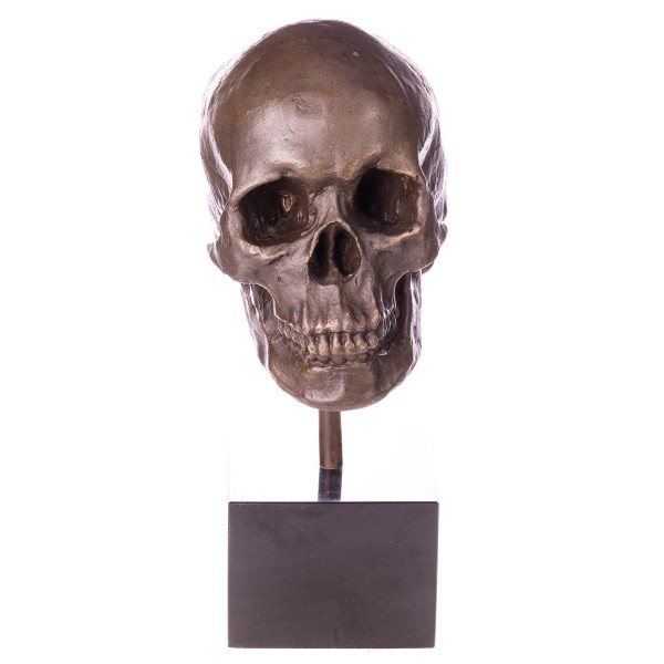 Bronzefigur Totenkopf YB594