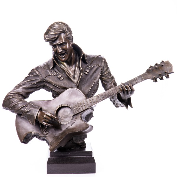 Bronzefigur Musiker mit Gitarre YB362