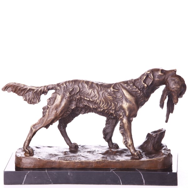 Bronzefigur Jagdhund YB737