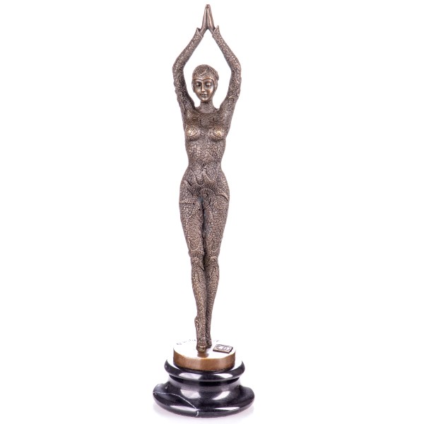 Art Deco Bronzefigur Tänzerin "Starfish Dancer" nach D.H.Chiparus BT924