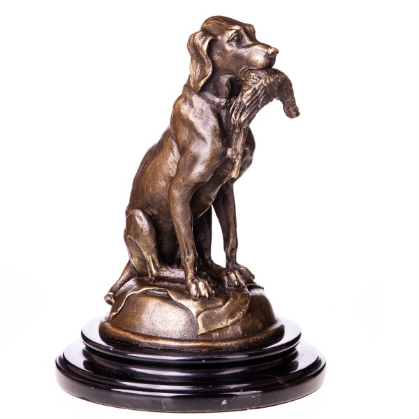 Bronzefigur Jagdhund YB742