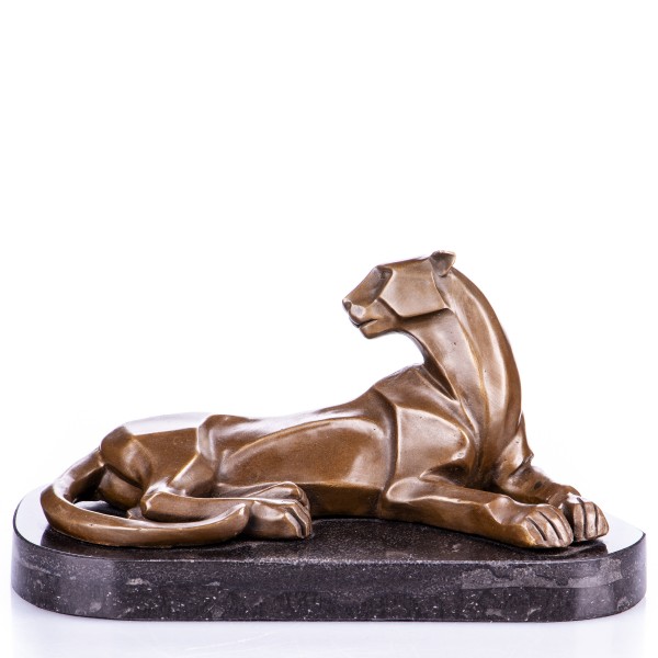 Moderne Bronzefigur Panther YB448