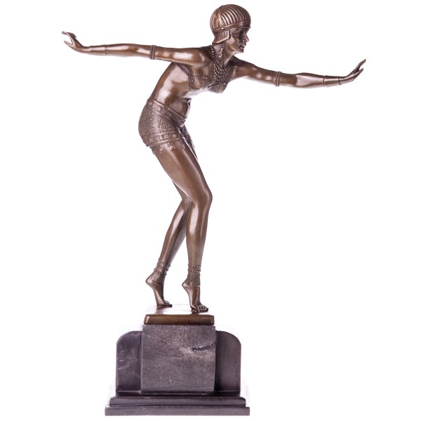 Art Deco Bronzefigur Tänzerin BT140