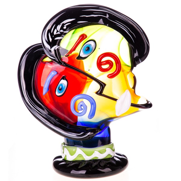 Murano-Stil Glas Skulptur Gesicht GL1428