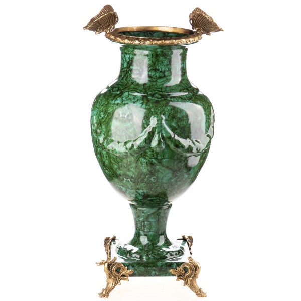 Porzellan mit Bronze Vase mit Schmetterlingen HM6387